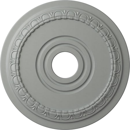 Ekena Millwork Munich Ceiling Medallion (Fits Canopies up to 5 5/8"), 17 1/2"OD x 3 5/8"ID x 1"P, Primed White CM17MU